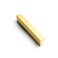 Goo-Ki GooKi Cabinet Handles 12 PCS Light Brushed Brass Drawer Pulls 3 in 76mm Hole Centers Tilted Solid Drawer Handles for Kitchen Cabinet Pulls Finger Pull 4402TLS76