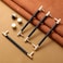 Gutuwellea 2 Pack 7 12 Inch 192 mm Gold and Black Cabinet Handles Cabinet Pulls Aluminum Handles Knurled Drawer Pulls Oxidation Finish with Diamond Pattern 86 Length 75 Hole Center