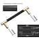 Gutuwellea 2 Pack 7 12 Inch 192 mm Gold and Black Cabinet Handles Cabinet Pulls Aluminum Handles Knurled Drawer Pulls Oxidation Finish with Diamond Pattern 86 Length 75 Hole Center