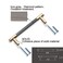 Gutuwellea 2 Pack 7 12 Inch 192 mm Gold and Grey Cabinet Handles Cabinet Pulls Aluminum Handles Knurled Drawer Pulls Oxidation Finish with Diamond Pattern 86 Length 75 Hole Center