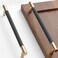 Gutuwellea 2 Pack 7 12 Inch 192 mm Gold and Grey Cabinet Handles Cabinet Pulls Aluminum Handles Knurled Drawer Pulls Oxidation Finish with Diamond Pattern 86 Length 75 Hole Center