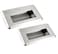 HAIWEN 2Pack Hidden Recessed Pull Handle Stainless Steel Square Flush Concealed Furniture Handle for Door Drawer Cupboard Cabinet Sliding Door XL