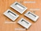 HAIWEN 2Pack Hidden Recessed Pull Handle Stainless Steel Square Flush Concealed Furniture Handle for Door Drawer Cupboard Cabinet Sliding Door XL