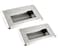 HAIWEN 2Pack Hidden Recessed Pull Handle Stainless Steel Square Flush Concealed Furniture Handle for Door Drawer Cupboard Cabinet Sliding Door XL