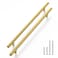Haliwu 30 Pack 10 Inch Gold Cabinet Handles Kitchen Cabinet Handles for Drawer Pulls Brushed Gold Pulls Stainless Steel Modern Hardware for Bathroom