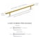 Haliwu 30 Pack 10 Inch Gold Cabinet Handles Kitchen Cabinet Handles for Drawer Pulls Brushed Gold Pulls Stainless Steel Modern Hardware for Bathroom