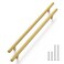 Haliwu 30 Pack 10 Inch Gold Cabinet Handles Kitchen Cabinet Handles for Drawer Pulls Brushed Gold Pulls Stainless Steel Modern Hardware for Bathroom