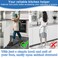 SlogPith Hands Free Trash Cabinet Opener Cabinet Foot Pull For Trash Drawer Stainless Steel Cabinet Foot Pull Easy To Install And Use FullCoverage Cabinet Drawers Suitable For The Kitchen2 Pack White