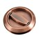 Hdtyyln 1Pcs Round Recessed Pull Recessed Door Knob Cabinet Round Hidden Handle Embeded Concealed Brushed Stainless Steel Handles for Modern Bedroom Door Drawer Wardrobe Red Copper