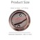 Hdtyyln 1Pcs Round Recessed Pull Recessed Door Knob Cabinet Round Hidden Handle Embeded Concealed Brushed Stainless Steel Handles for Modern Bedroom Door Drawer Wardrobe Red Copper