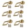 Hdtyyln 6Pcs Cabinet Knobs Diamond Shaped Drawer Pulls with Pendant Zinc Alloy Cabinet Handles Single Hole Pull for Home Office Kitchen Dresser Cupboard Wardrobe Furniture Hardware Replacement