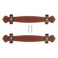 HEALLILY 2Pcs Pu Leather Cabinet Handle Zinc Alloy Vintage Style Drawer Pulls Leather Chest Trunk Handles for Furniture Hardware
