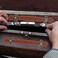 HEALLILY 2Pcs Pu Leather Cabinet Handle Zinc Alloy Vintage Style Drawer Pulls Leather Chest Trunk Handles for Furniture Hardware