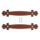 HEALLILY 2Pcs Pu Leather Cabinet Handle Zinc Alloy Vintage Style Drawer Pulls Leather Chest Trunk Handles for Furniture Hardware