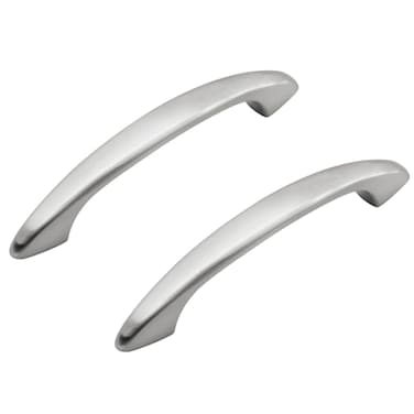 HESTIA HARDWARE 10 Pack 3 Inch Kitchen Cabinet Handles Satin Nickel Cabinet Pulls Silver Arched Drawer Pulls Kitchen Cabinet Hardware Cupboard Handles Z910S
