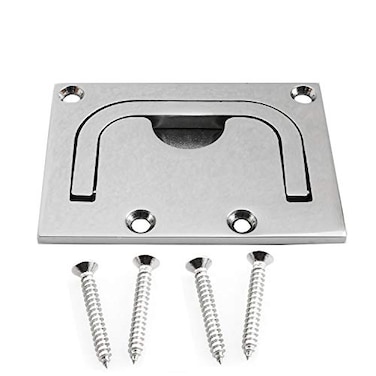 heyous Stainless Steel Boat Ring Hatch Pull Flush Lift Flush Ring Pull Cabinet Storage Cabinet Handle
