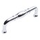 Hickory Hardware 1 Pack Solid Core Kitchen Cabinet Pulls Luxury Cabinet Handles Hardware for Doors Dresser Drawers 3 Inch Hole Center Chrome Williamsburg Collection