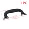 HNGSON Black Pull Handles Luggage Handle Pulls Silver Base for Box Suitcase Cabinet with Screws