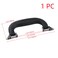 HNGSON Black Pull Handles Luggage Handle Pulls Silver Base for Box Suitcase Cabinet with Screws