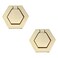 HNGSON Flush Mount Pull Ring Handle Golden Furniture Door Pull Handle Knobs Zinc Alloy 157 Hole Centers 2PCS with Screws for Cabinet Drawer Wardrobe