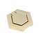 HNGSON Flush Mount Pull Ring Handle Golden Furniture Door Pull Handle Knobs Zinc Alloy 157 Hole Centers 2PCS with Screws for Cabinet Drawer Wardrobe