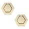 HNGSON Flush Mount Pull Ring Handle Golden Furniture Door Pull Handle Knobs Zinc Alloy 157 Hole Centers 2PCS with Screws for Cabinet Drawer Wardrobe