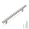 homdiy 30 Pack Cabinet Handles Brushed Nickel Round Bar Cabinet Pulls 5in Hole Center HD201SN Stainless Steel Drawer Pulls Kitchen Cabinet Handles Cupboard Handles 20 Pack