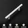 homdiy 30 Pack Cabinet Handles Brushed Nickel Round Bar Cabinet Pulls 5in Hole Center HD201SN Stainless Steel Drawer Pulls Kitchen Cabinet Handles Cupboard Handles 20 Pack
