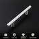 homdiy Brushed Nickel Cabinet Handles Drawer Pulls HD201SN Cabinet Pulls 4in Hole Centers Cabinet Hardware 5Pack Cabinet Door Handles for Kitchen Cabinets