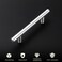 homdiy Brushed Nickel Cabinet Handles Drawer Pulls HD201SN Cabinet Pulls 4in Hole Centers Cabinet Hardware 5Pack Cabinet Door Handles for Kitchen Cabinets