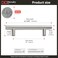 homdiy Brushed Nickel Cabinet Handles Drawer Pulls HD201SN Cabinet Pulls 4in Hole Centers Cabinet Hardware 5Pack Cabinet Door Handles for Kitchen Cabinets