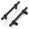Home Expert 25 Pack Cabinet Handles 312 Inch Black Cabinet Pulls Matte Black Kitchen Cabinet Handles Drawer Pulls with Square Base Kitchen Cabinet Hardware 6 Inch Overall Length