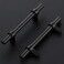 Home Expert 25 Pack Cabinet Handles 312 Inch Black Cabinet Pulls Matte Black Kitchen Cabinet Handles Drawer Pulls with Square Base Kitchen Cabinet Hardware 6 Inch Overall Length