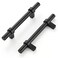 Home Expert 25 Pack Cabinet Handles 312 Inch Black Cabinet Pulls Matte Black Kitchen Cabinet Handles Drawer Pulls with Square Base Kitchen Cabinet Hardware 6 Inch Overall Length