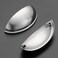 Home Expert 3 Inch Drawer Pulls Cup Pulls Kitchen Cabinet Handles Hardware for Cupboard 6 Pack Silver
