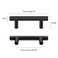 Home Expert 5 Pack 212 Inch Black Cabinet Handles Matte Finish Drawer Pulls Stainless Steel Kitchen Cabinet Handles 4 Inch Overall Length