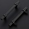 Home Expert 5 Pack Cabinet Handles 4 Inch Black Cabinet Pulls Matte Black Kitchen Cabinet Handles Drawer Pulls with Square Base Kitchen Cabinet Hardware 638 Inch Overall Length