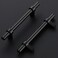 Home Expert 5 Pack Cabinet Handles 4 Inch Black Cabinet Pulls Matte Black Kitchen Cabinet Handles Drawer Pulls with Square Base Kitchen Cabinet Hardware 638 Inch Overall Length