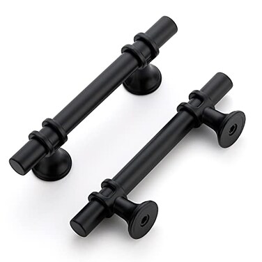 Home Expert Cabinet Handles Black Cabinet Pulls 25 Pack 3 Inch Hole Center