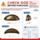 HOMOTEK 5 Pack 3 Inch Hole Centers Brass Bronze Drawer Bin Cup Pulls Dresser Pulls for CabinetsFurniture HandlesKitchen Cabinet Hardware