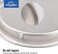 HOMOTEK 8 Pack Closet Door Finger Pulls 2116 Round Sliding Handles Bypass Recessed Cabinet Pocket Door Pulls Easy Snap No Drill Brushed Nickel