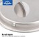 HOMOTEK 8 Pack Closet Door Finger Pulls 2116 Round Sliding Handles Bypass Recessed Cabinet Pocket Door Pulls Easy Snap No Drill Brushed Nickel