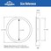 HOMOTEK 8 Pack Closet Door Finger Pulls 2116 Round Sliding Handles Bypass Recessed Cabinet Pocket Door Pulls Easy Snap No Drill Brushed Nickel