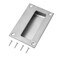 Incontesta Stainless Steel Concealed Recessed Pulls Handles 5 x 314 Brushed Nickel Rectangular Hidden Flush Pulls Finger Insert Sliding Door Handle