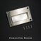 Incontesta Stainless Steel Concealed Recessed Pulls Handles 5 x 314 Brushed Nickel Rectangular Hidden Flush Pulls Finger Insert Sliding Door Handle