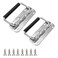 JaBoaRe Stainless Steel Chest Handle Toolbox Chest Case with Rubber and Screws for Easy Installation Spring Folding Pull Handle