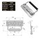 JaBoaRe Stainless Steel Chest Handle Toolbox Chest Case with Rubber and Screws for Easy Installation Spring Folding Pull Handle