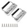 JaBoaRe Stainless Steel Chest Handle Toolbox Chest Case with Rubber and Screws for Easy Installation Spring Folding Pull Handle