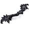 JETLAND Jetland French Provincial Drawer Pulls 4Pack Flat Black 4 Hole Centers Vintage Shabby Chic Pulls for Dresser Nightstand Cabinet PW16180102