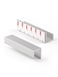 JIASENBAO 10 Pack Adhesive Cabinet Handles Silver 3916 LengthCover 3 Hole Center Finger Pulls Stick on Cabinet Pulls Decorative Kitchen Drawer Dresser Cupboard Bathroom Vanity Cabinet Hardware
